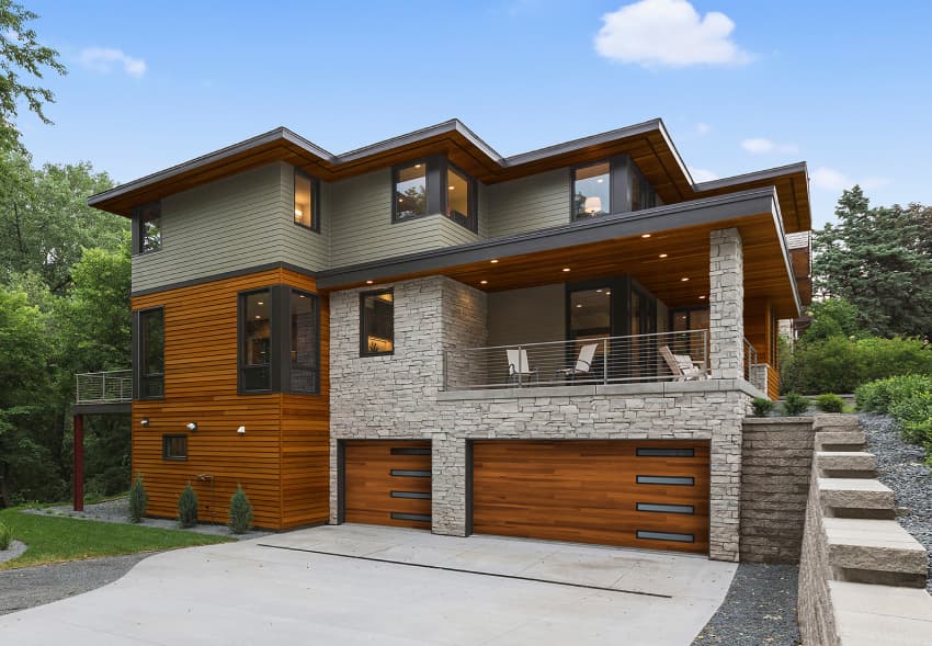 Planks Garage Door